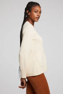 Best Sale Chaser Brand Presley Whitecap Grey Cardigan