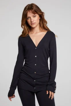 Online Chaser Brand Priscilla Licorice Long Sleeve