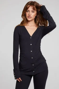 Online Chaser Brand Priscilla Licorice Long Sleeve