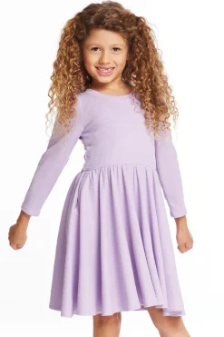 Online Chaser Brand Puff Long Sleeve Girls Dragon Fly Dress With Twirl Skirt
