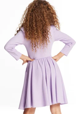 Online Chaser Brand Puff Long Sleeve Girls Dragon Fly Dress With Twirl Skirt