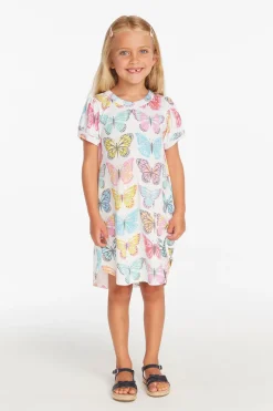 Flash Sale Chaser Brand Puff Sleeve "She's A Butterfly" Dress