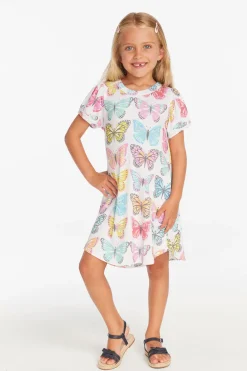 Flash Sale Chaser Brand Puff Sleeve "She's A Butterfly" Dress