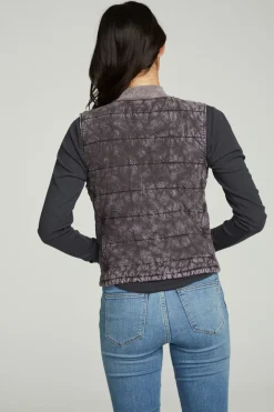 Cheap Chaser Brand Quilted Mock Neck Puffer Vest