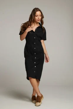 Sale Chaser Brand Rachelle Licorice Dress