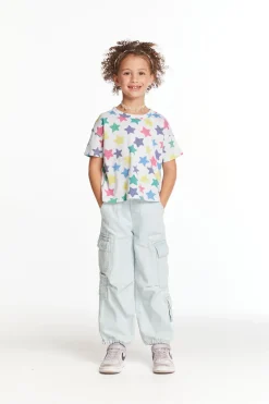 New Chaser Brand Rainbow Stars Girls Tee