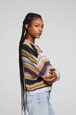 Outlet Chaser Brand Ramonee Haight Street Stripe Pullover