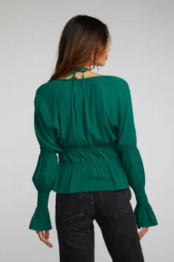 Store Chaser Brand Rayon Woven Deep V Top With Straps
