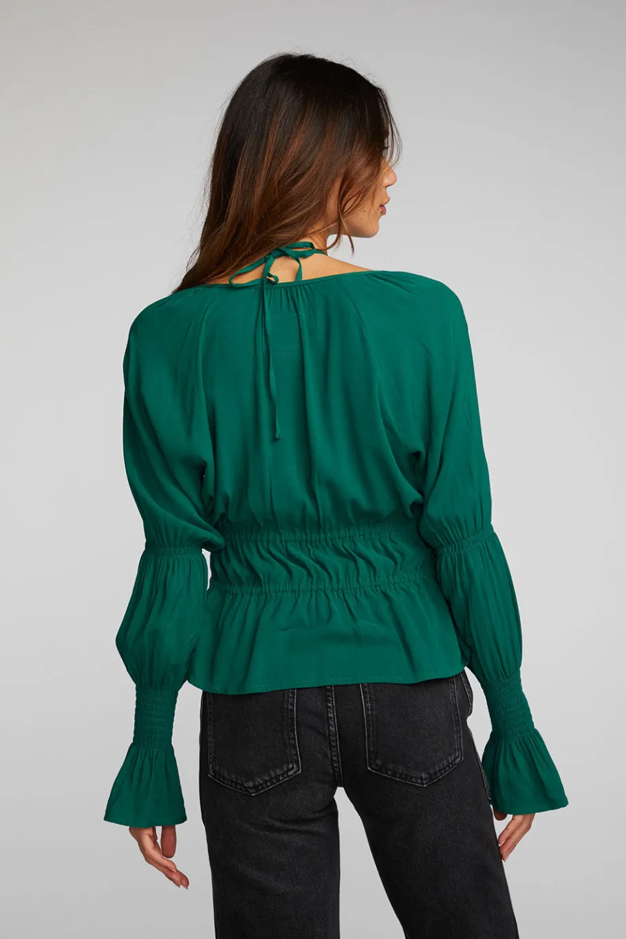 Store Chaser Brand Rayon Woven Deep V Top With Straps