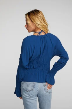 Hot Chaser Brand Rayon Woven Deep V Top With Straps