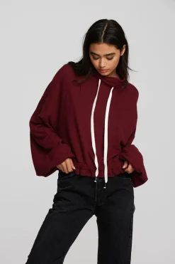 Fashion Chaser Brand Recycled Bliss Knit Cropped Pullover With Elastic Waist & Sleeve