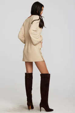 Flash Sale Chaser Brand Recycled Bliss Knit V-neck Tunic With Button Side Seam