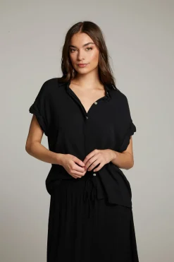 Shop Chaser Brand Rhythmm Licorice Button Down