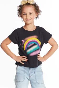 Outlet Chaser Brand Ride The Rainbow Girls Tee
