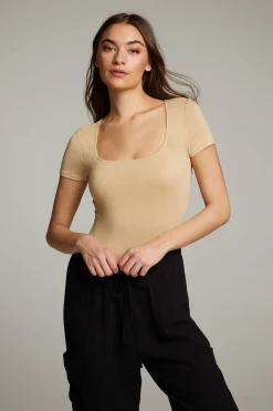New Chaser Brand River Cappuccino Bodysuit