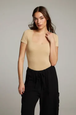 New Chaser Brand River Cappuccino Bodysuit