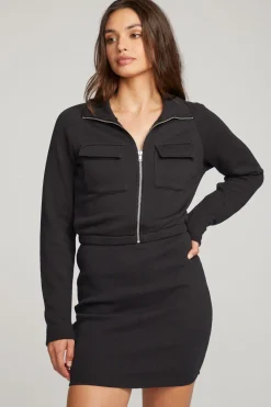 Sale Chaser Brand River Licorice Mini Dress