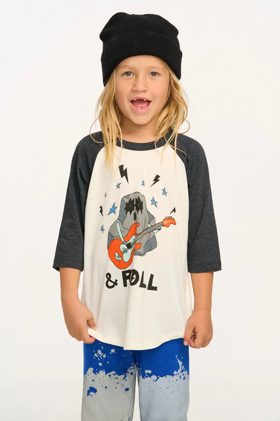 Online Chaser Brand Rock & Roll Baseball Tee