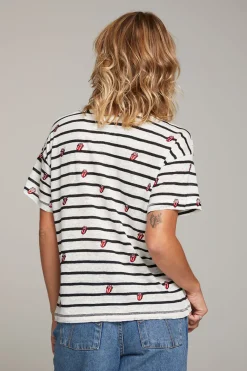 Clearance Chaser Brand Rolling Stones All Over Logo Tee