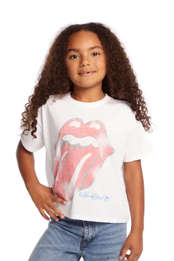 Clearance Chaser Brand Rolling Stones Classic Logo Girls Tee