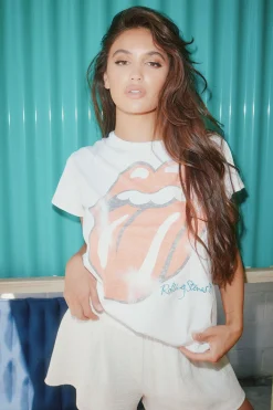 Fashion Chaser Brand Rolling Stones Classic Logo Tee