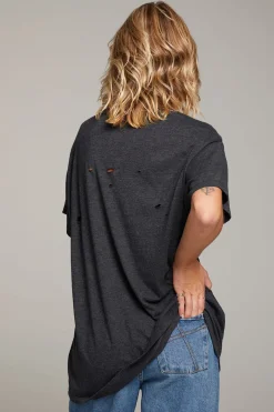 Best Chaser Brand Rolling Stones Classic Logo Distressed Tee