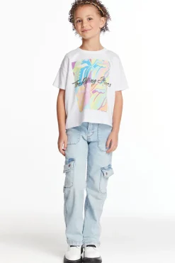 Sale Chaser Brand Rolling Stones Multi Logo Girls Tee