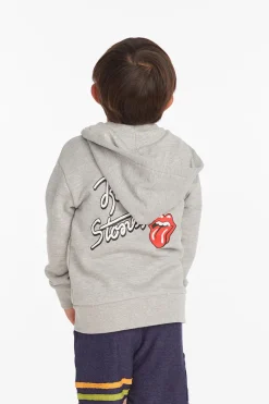Cheap Chaser Brand Rolling Stones Script Logo Boys Zip-up Hoodie