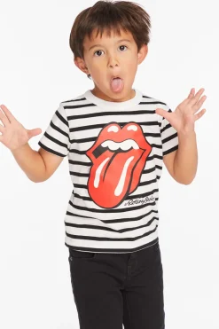 Flash Sale Chaser Brand Rolling Stones Tongue Logo Boys Tee