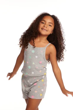 Best Sale Chaser Brand Rosa Embroidered Flower Girls Romper
