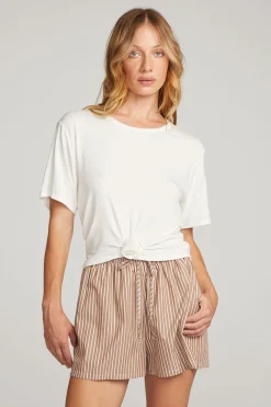 Store Chaser Brand Rosebud White Tee
