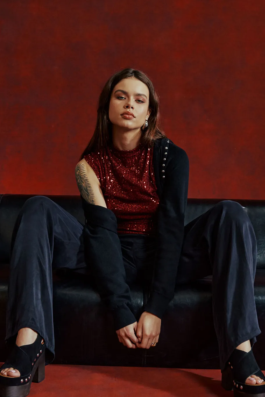 Cheap Chaser Brand Roy Licorice Trouser