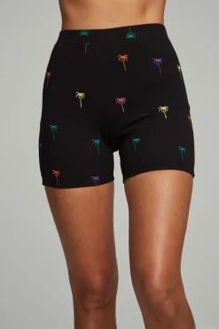 Fashion Chaser Brand Ryder Bike Shorts - Palm Print