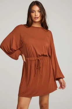 Outlet Chaser Brand Saddle Whiskey Mini Dress