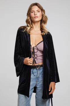 Discount Chaser Brand Salina Check Burnout Kimono