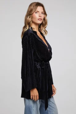 Discount Chaser Brand Salina Check Burnout Kimono