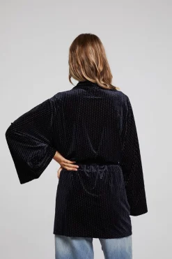 Discount Chaser Brand Salina Check Burnout Kimono