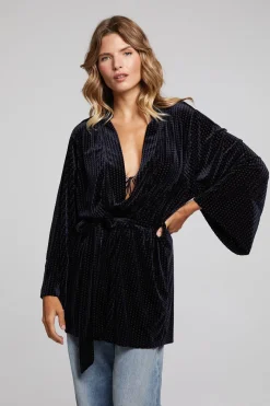 Discount Chaser Brand Salina Check Burnout Kimono