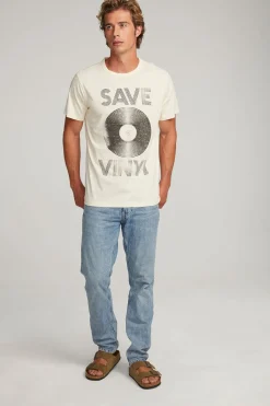Cheap Chaser Brand Save Vinyl Mens Tee