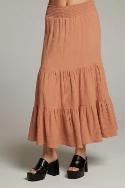 Cheap Chaser Brand Seal Bronze Maxi Skirt