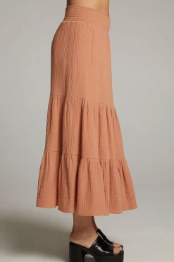 Cheap Chaser Brand Seal Bronze Maxi Skirt