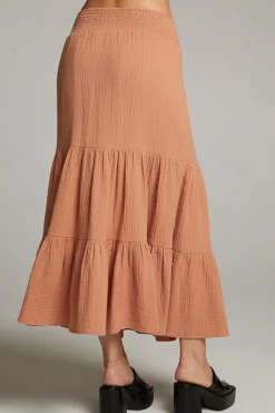 Cheap Chaser Brand Seal Bronze Maxi Skirt