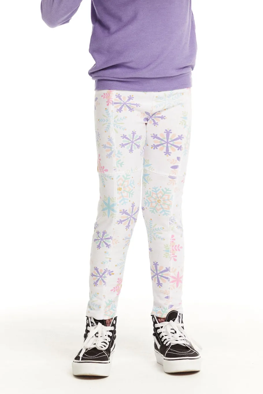 Cheap Chaser Brand Seamed Panel Snowflake Jogger
