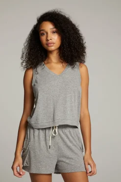 Shop Chaser Brand Sean Streaky Grey Tank