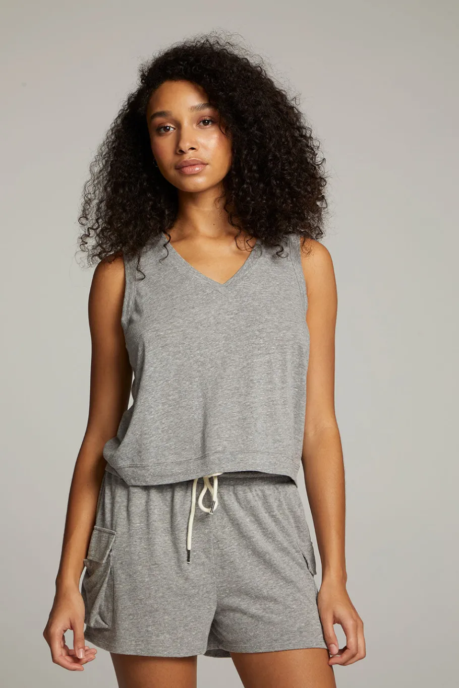 Shop Chaser Brand Sean Streaky Grey Tank
