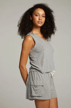 Shop Chaser Brand Sean Streaky Grey Tank