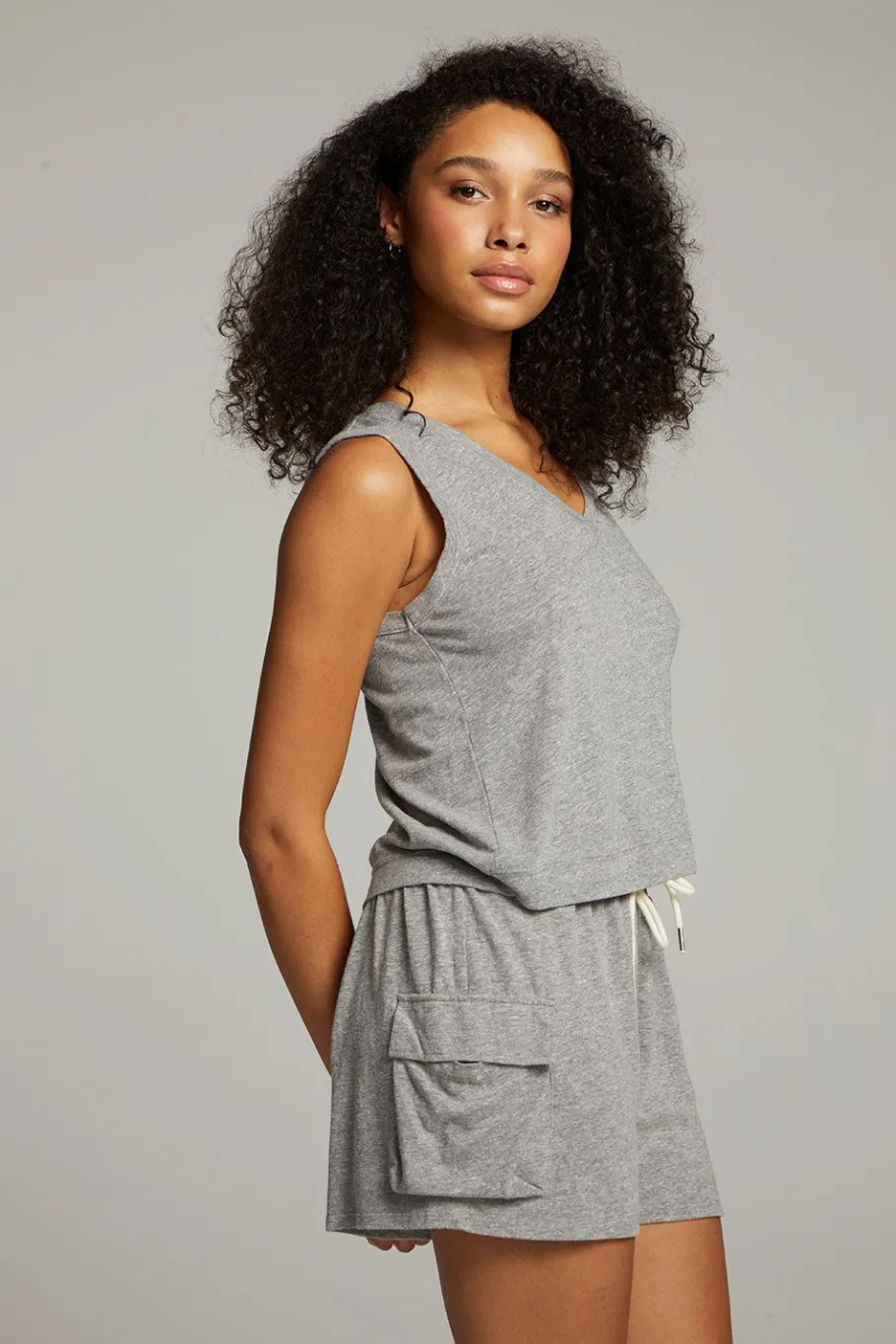 Shop Chaser Brand Sean Streaky Grey Tank