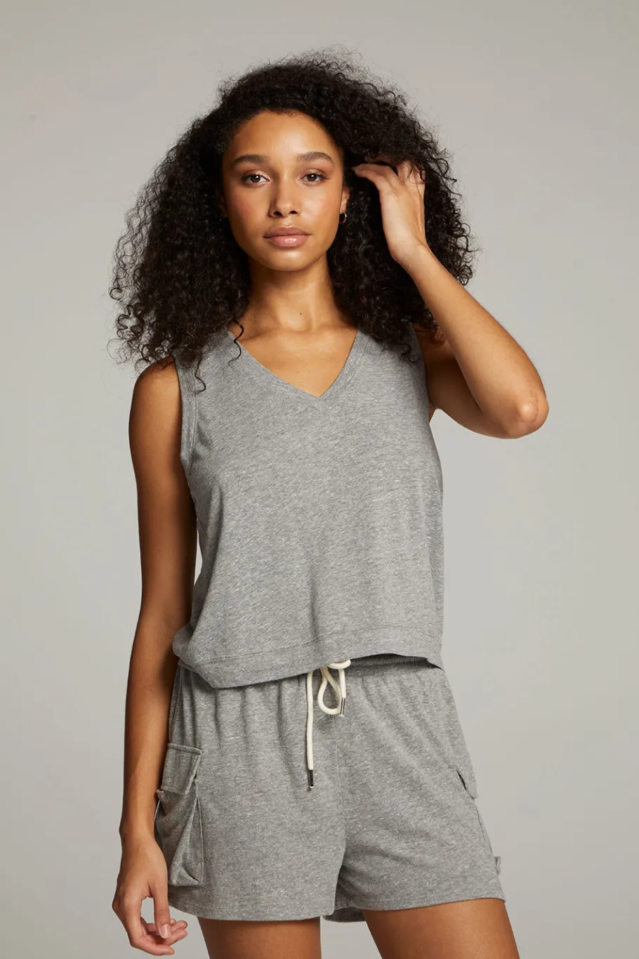 Shop Chaser Brand Sean Streaky Grey Tank