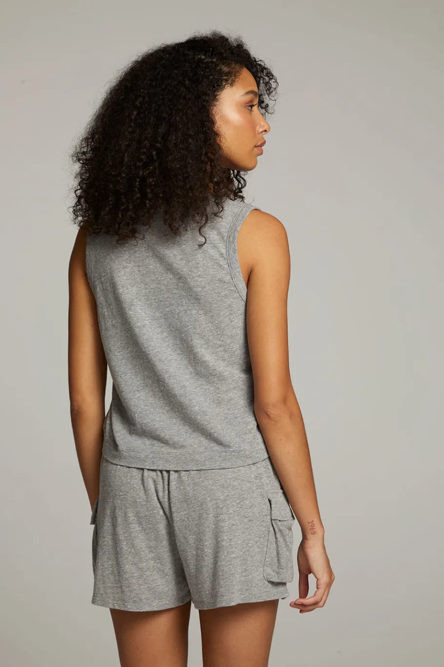 Shop Chaser Brand Sean Streaky Grey Tank