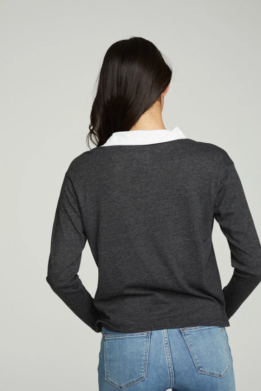 Outlet Chaser Brand Semi Cropped Polo Boxy Short Sleeve Tee